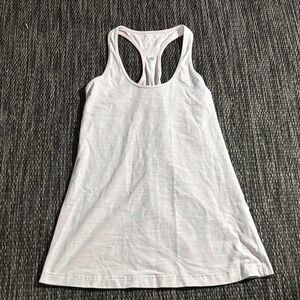 Lululemon Cool Racerback Tank Wee Stripe Light Pink Luon Light Size 6